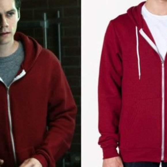 stiles stilinski red hoodie